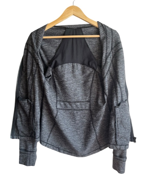 Lululemon Define Jacket Size 10 Black White Coco Pique Luon Zip Activewear - Picture 13 of 14